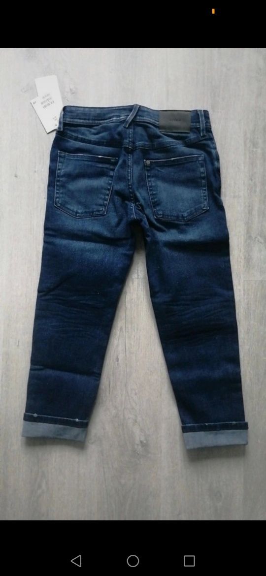 Spodnie jeansowe 116-122 NOWE H&M granatowe jeansy