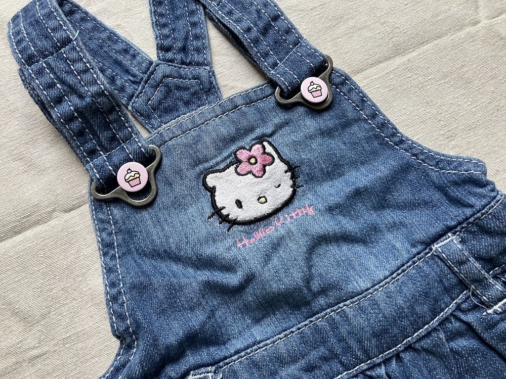 68_H&M_jeansowa sukienka Hello Kitty