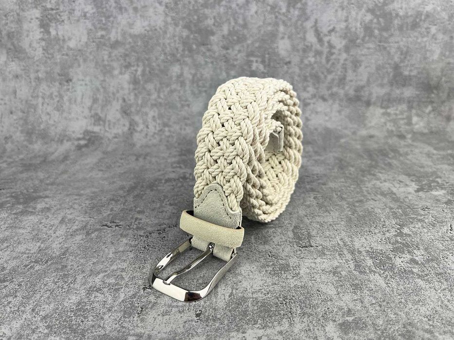 Nowy pasek SuitSupply ze skóry naturalnej bawełny skóra skórzany męski