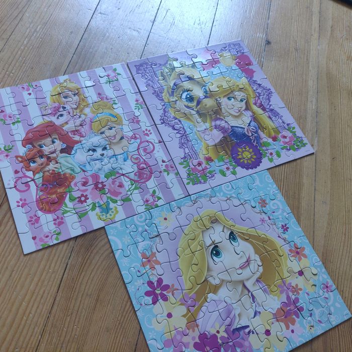 Puzzle Roszpunka, Arielka, Kopciuszek