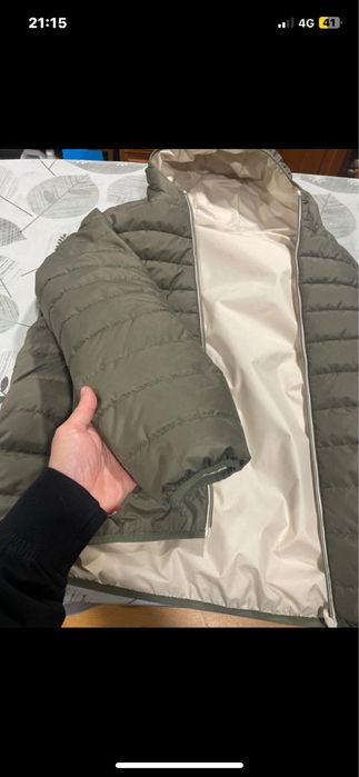 Casaco de inverno reversivel homem