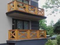 Balustrada balkonowa drewniana