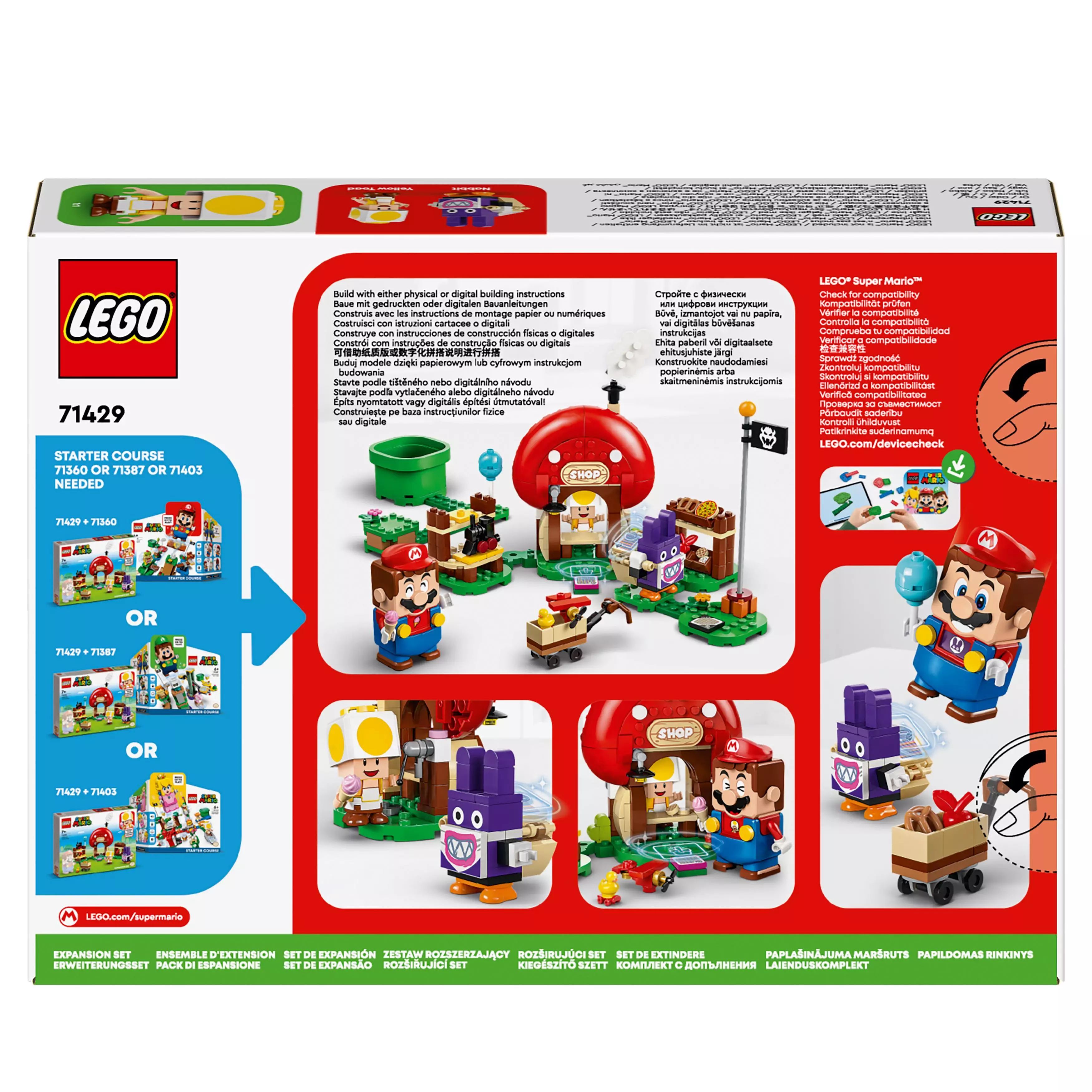 LEGO Super Mario™ Nabbit w sklepie Toada - zestaw rozszerzający 71429