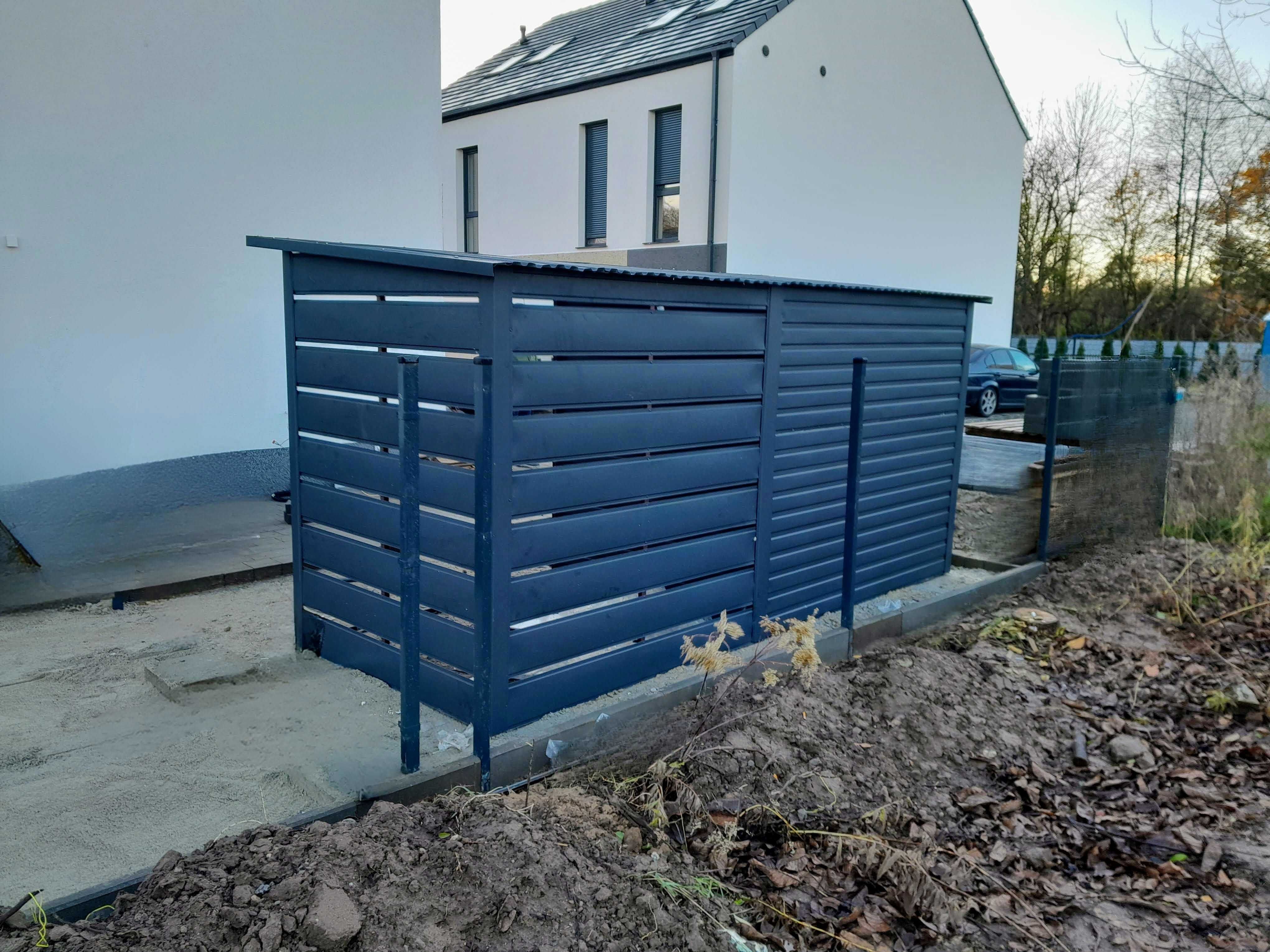 Schowek narzędziowy 2,50x2 + 2x2 wiaty panelowej / domek narzędziowy