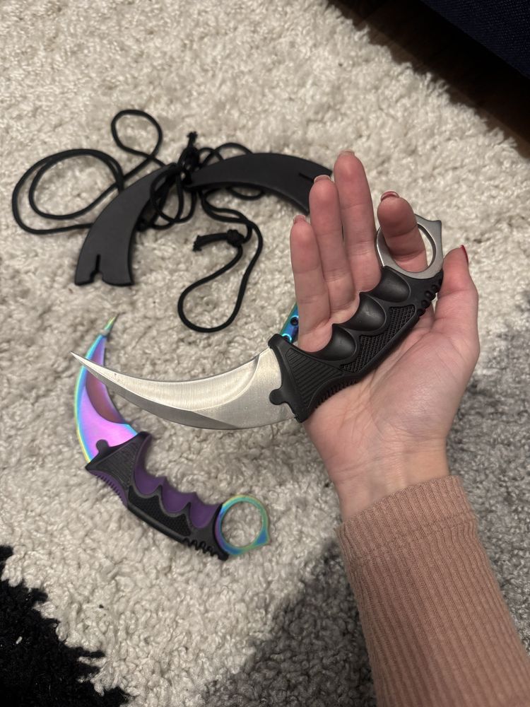 Karambit CS GO motylek rzutka nóż motylkowy zestaw