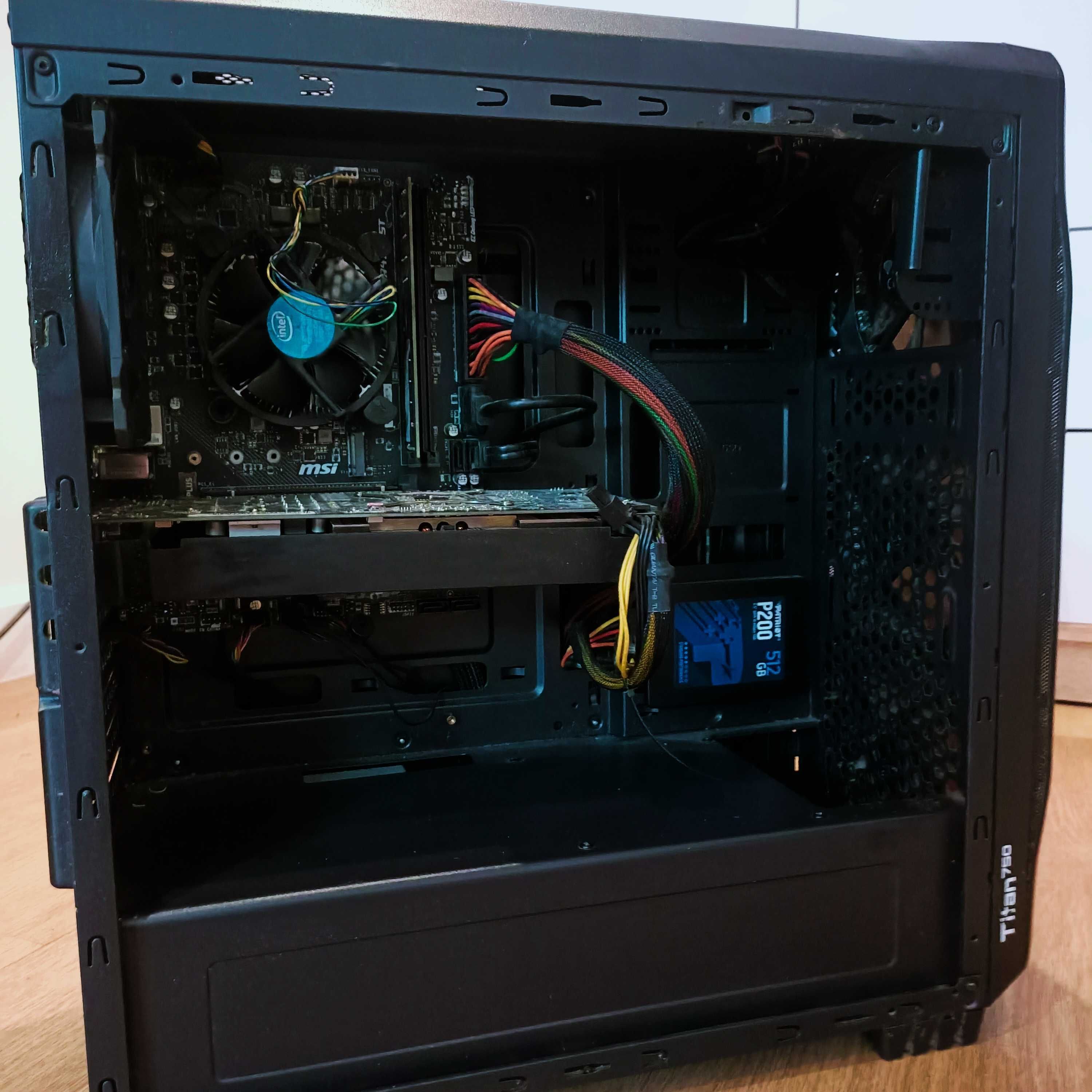 Komputer z GTX 1060 + i5-9400F + Monitor Gotowy do gier / pracy
