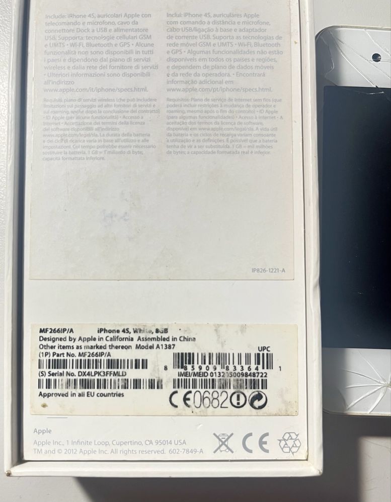 iPhone 4s para peças