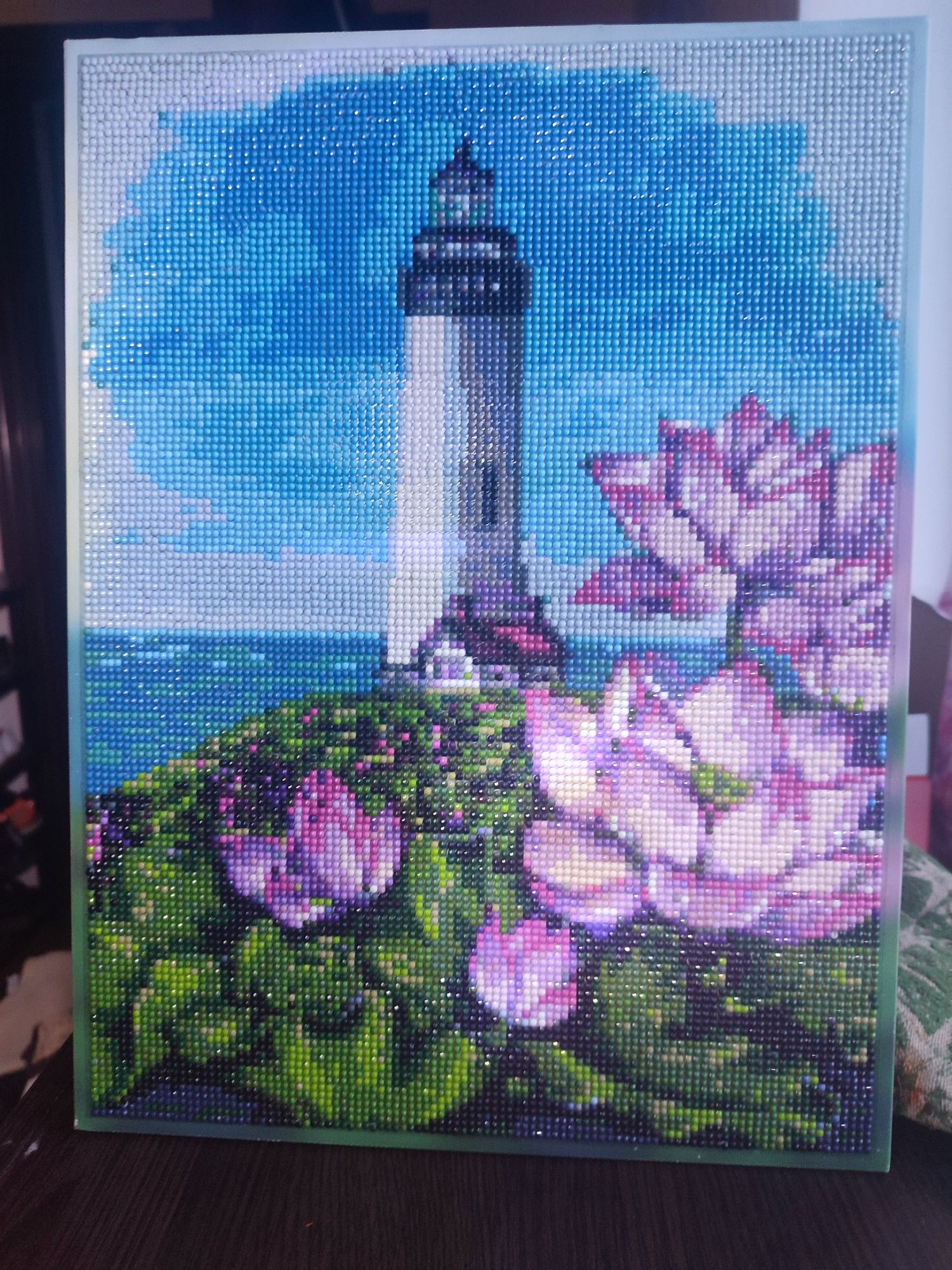 Продам картину алмазная мозаика 30×40 "Маяк" (готовая)