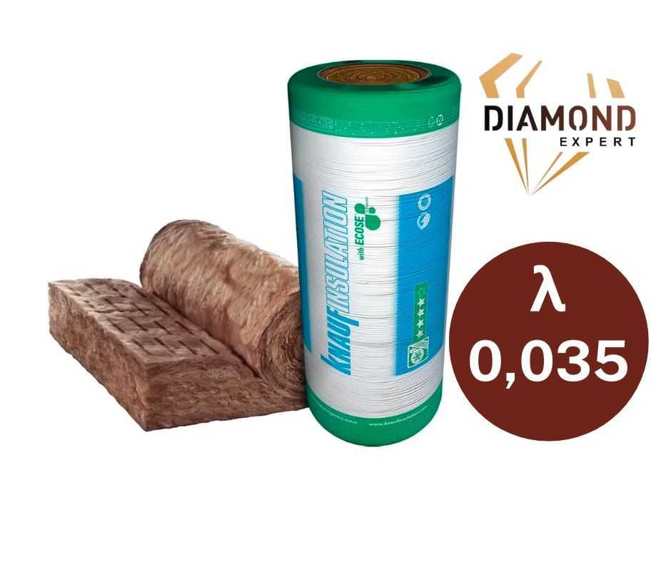 Wełna Mineralna Szklana Knauf Unifit 037 Na Poddasze-15 cm w Rolce