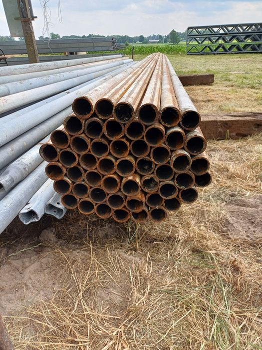 Rura stalowa, słupek ogrodzeniowy, słupki fi 50x2.3mm długość 6.5m