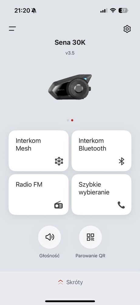 SENA 30K interkom mesh bluetooth radio fm