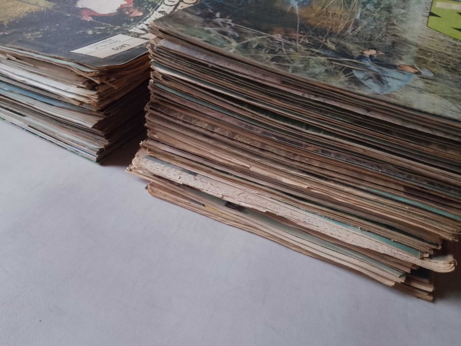 "Wiadomości Wędkarskie" archiwalne numery, zestaw 121 sztuk