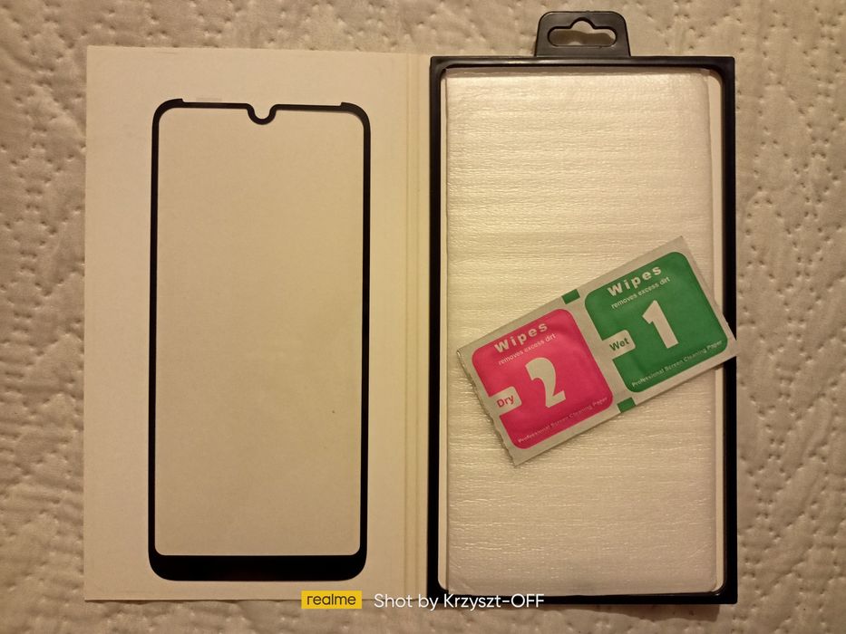 NOWE szkło hartowane do telefonu MOTOROLA MOTO E6 PLUS (czarna ramka).