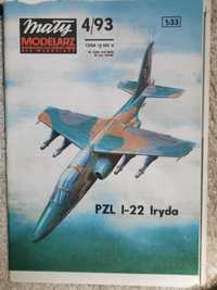 Model kartonowy Mały Modelarz 4/93 PZLI-22 Iryda