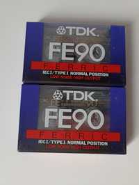 2 szt kaseta TDK FE90 NOWE FOLIA