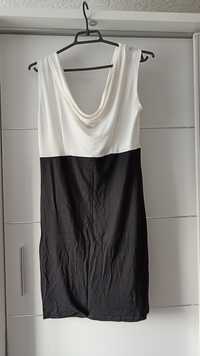 Sukienka czarno, biała