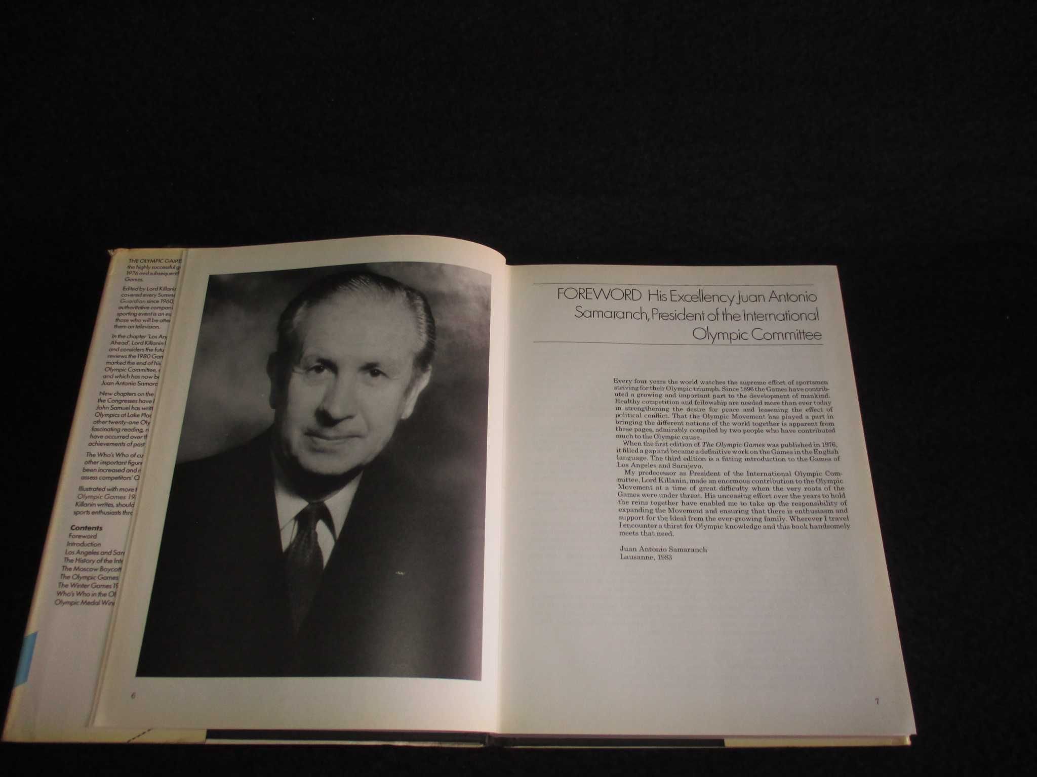 Livro The Olympic Games 1984 Lord Killanin John Rodda