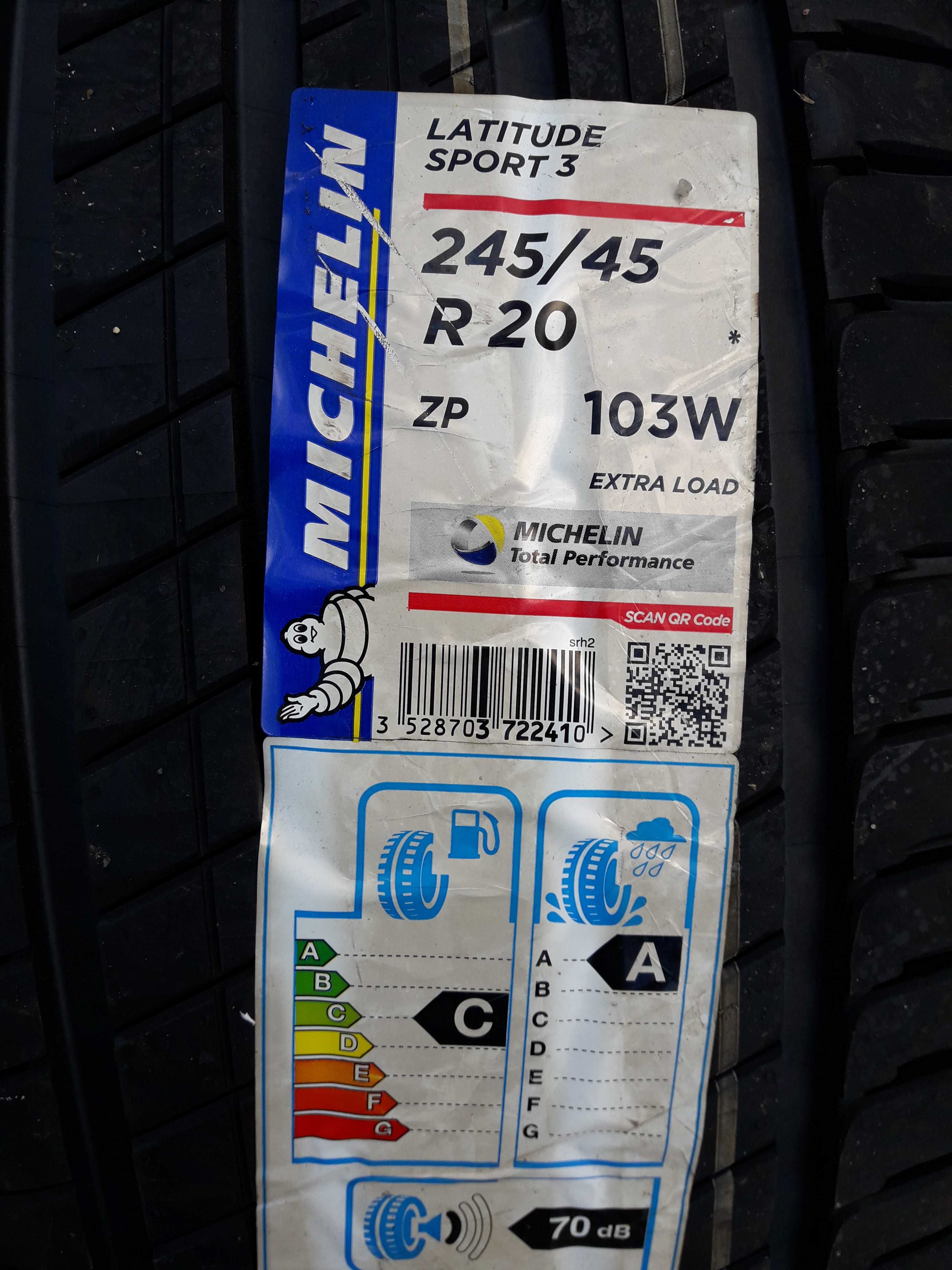 Opony 2szt letnie MICHELIN Latitude Sport 3 245/45R20 103W XL ZP * RSC