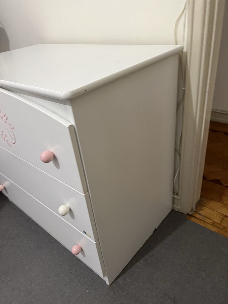 Comoda quarto infantil 3 gavetas