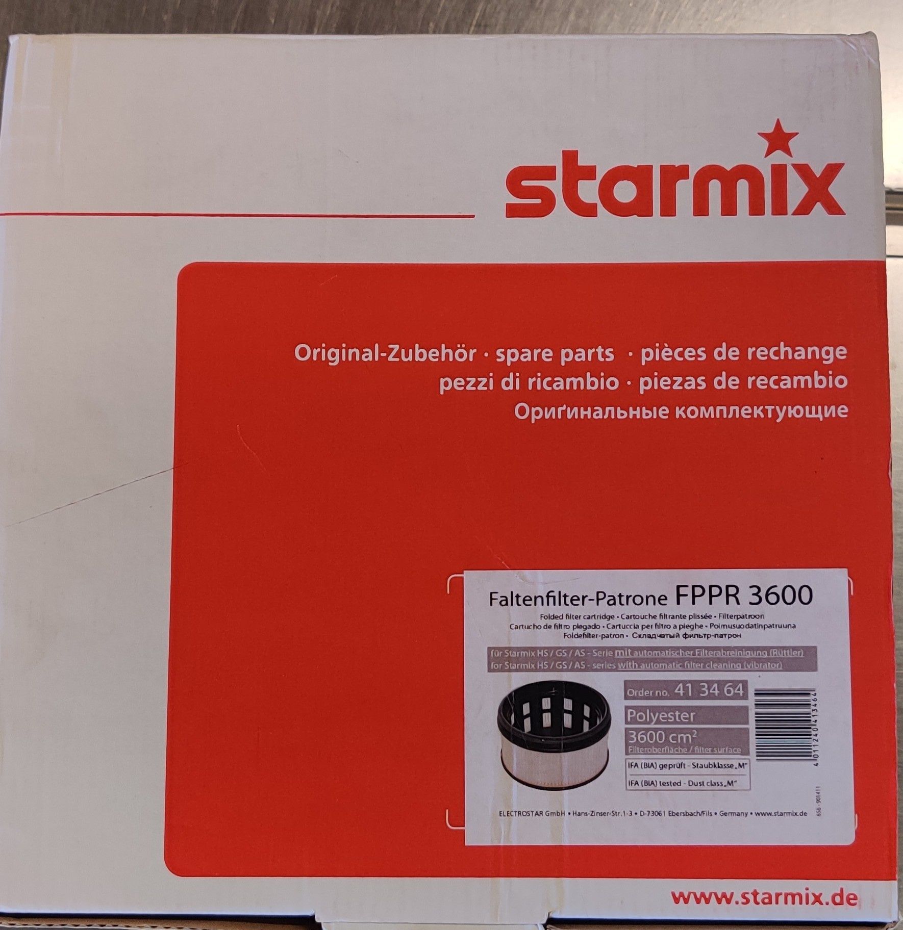 Filtr do odkurzacza starmix FPPPR 3600