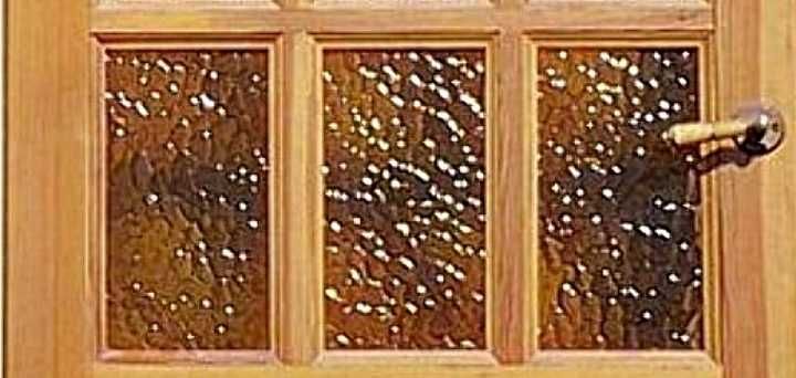 Drzwi Sosnowe do Ościeżnic Standard Drewno Mosiądz Klamka - Lewe 80