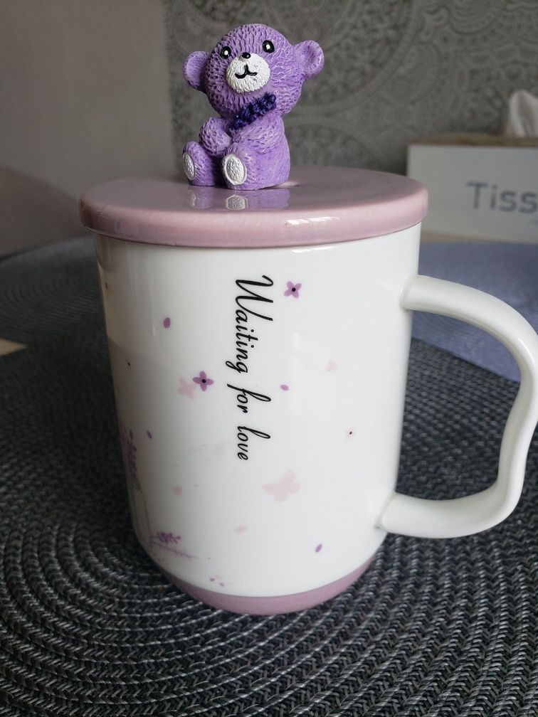 Чашка керамічна з кришкою