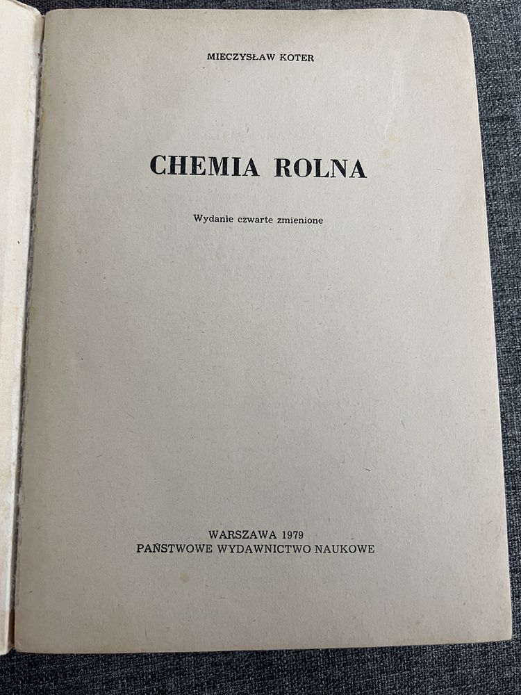 Chemia rolna Koter