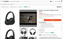Headphones Sony WH-CH720 Bluetooth ANC
