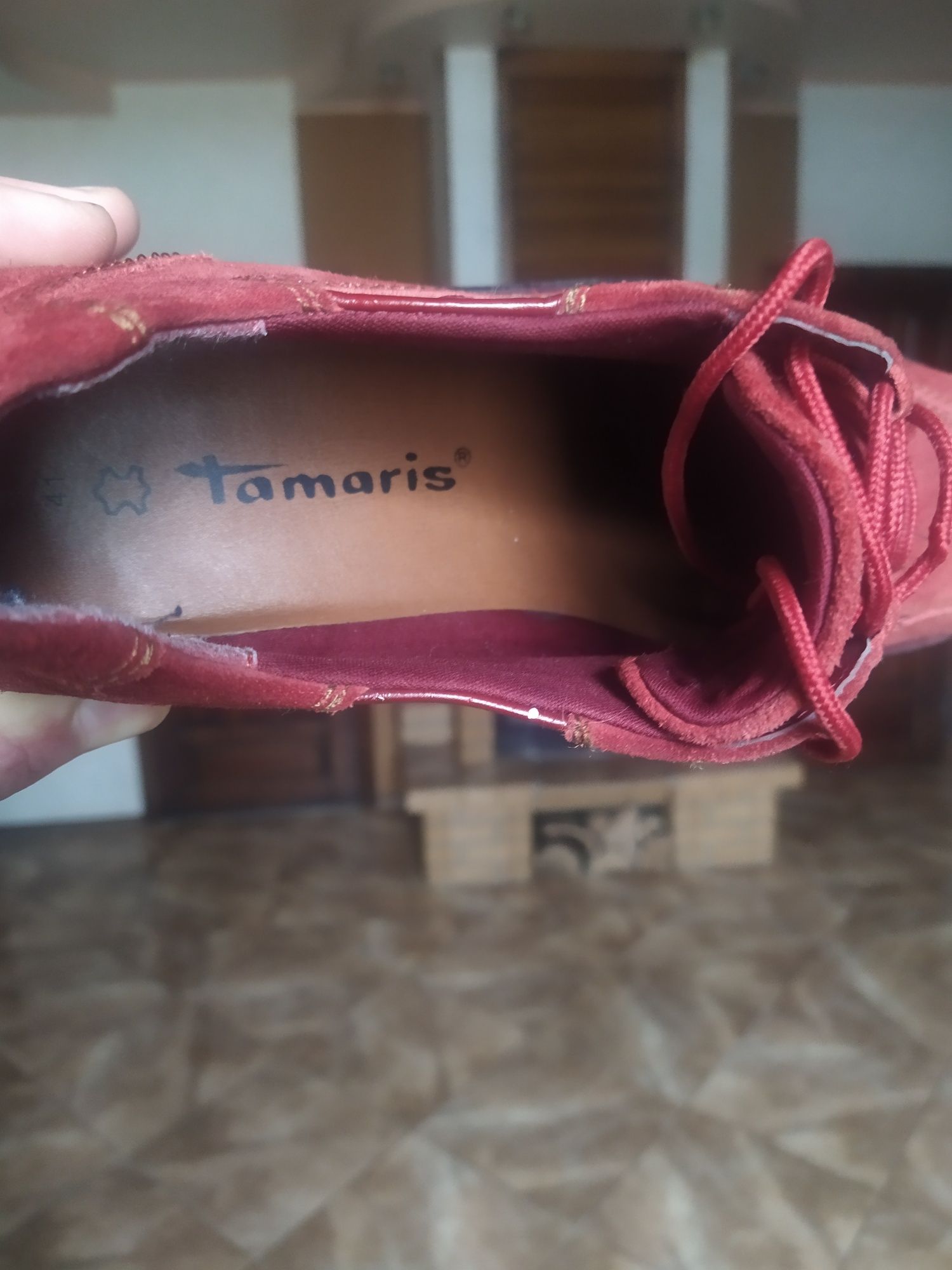 Туфли макасины Tamaris  замш