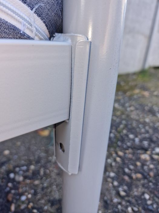 Łóżko piętrowe metalowe z materacami komplet wojskowe pracownicze