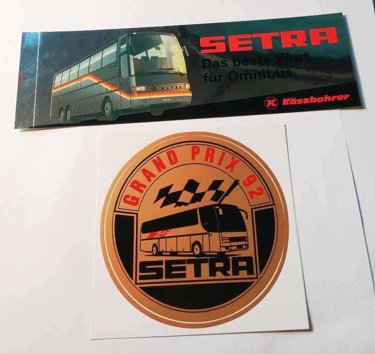 Naklejki autobus Setra Grand Prix 92 i metalizowana 1992