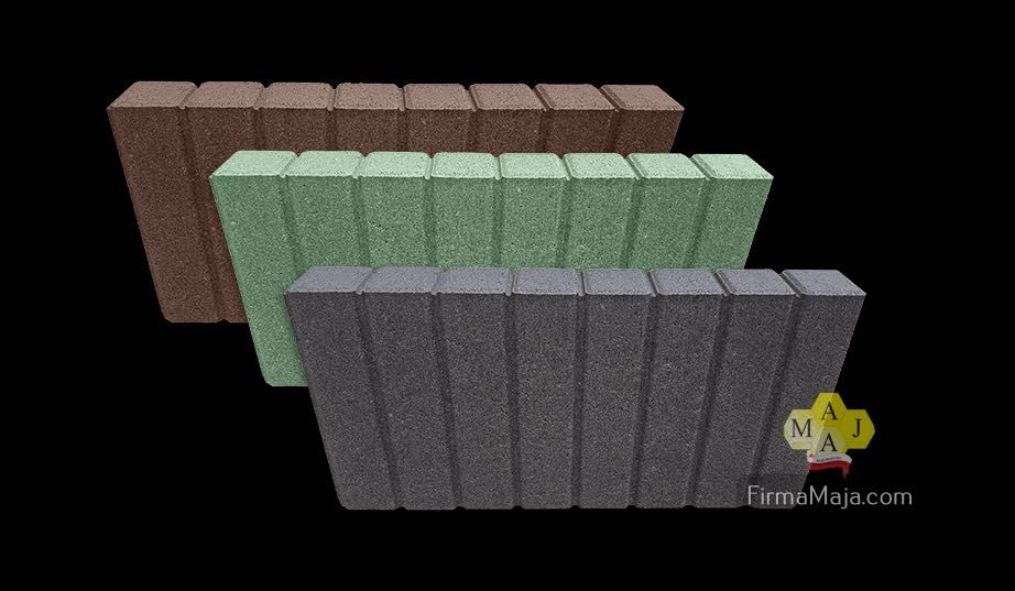 Obrzeża palisadowe kwadrat Gładkie 50x20x6 cm dostawa cała Polska
