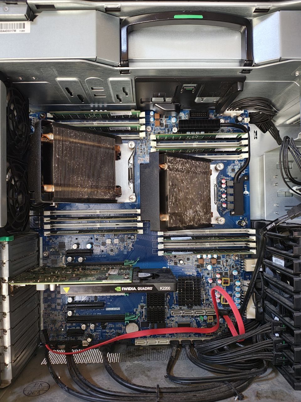 Сервер HP Z840 два процесора E5 2620v4 128gb ddr4 Nvidia qvadro k2200