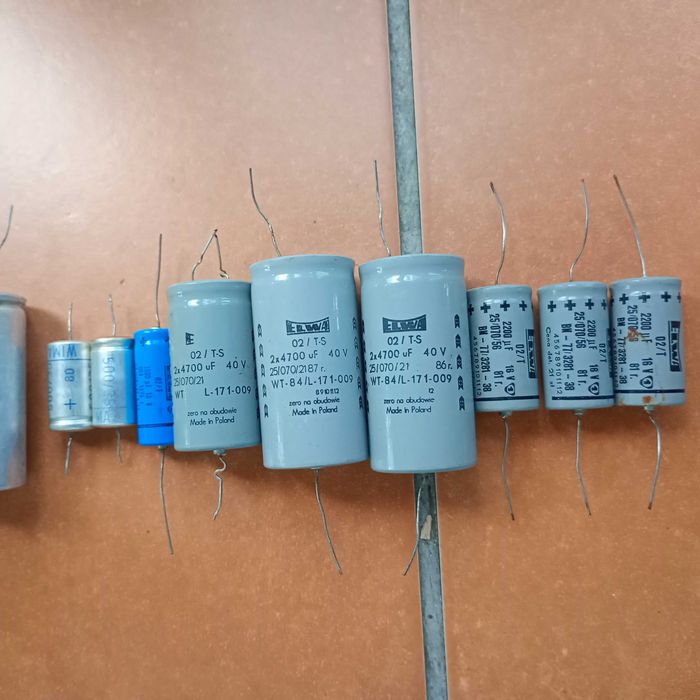 Kondensator Elwa, UNITRA, Wima - 63 szt.