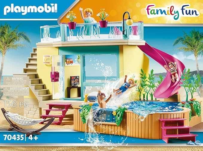 PLAYMOBIL Family Fun 70435 Bungalow z basenem