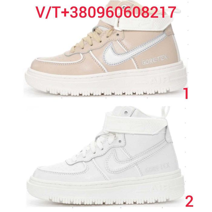 Зимові Жіночі Кросівки Nike Air Force 1 Luxe Gore-Tex 36-40 (Хутро)