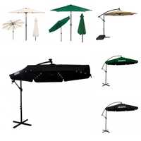 Парасоля садова, зонт пляжный с регулировкой з підсвіткою LED