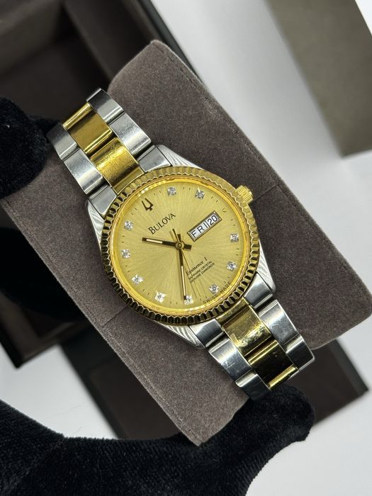 Bulova Eminence Diamond dial 36MM Quartz rzadki zegarek