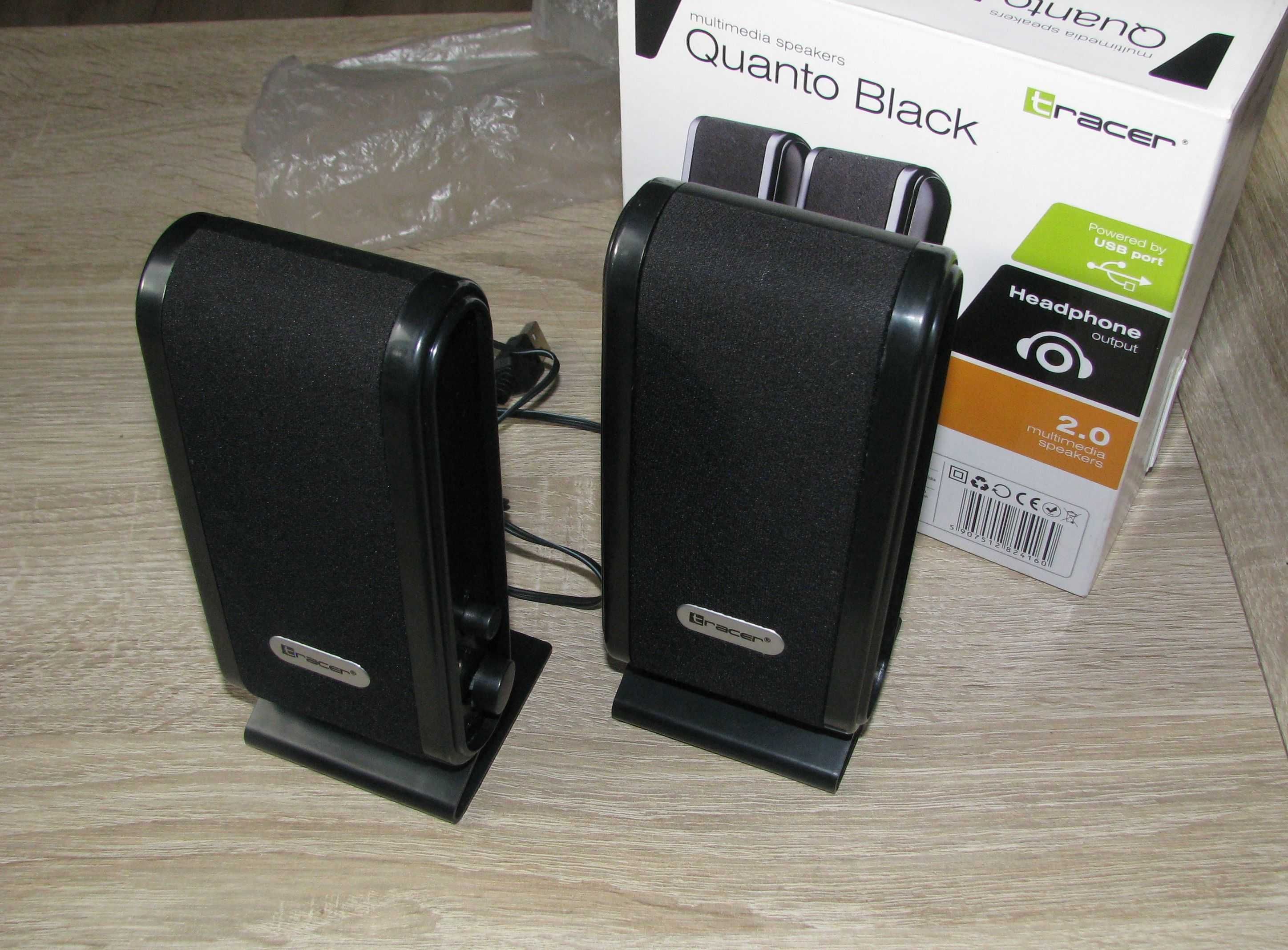 Głośniki multimedialne TRACER Multimedia Speakers 2.0 Quanto Black