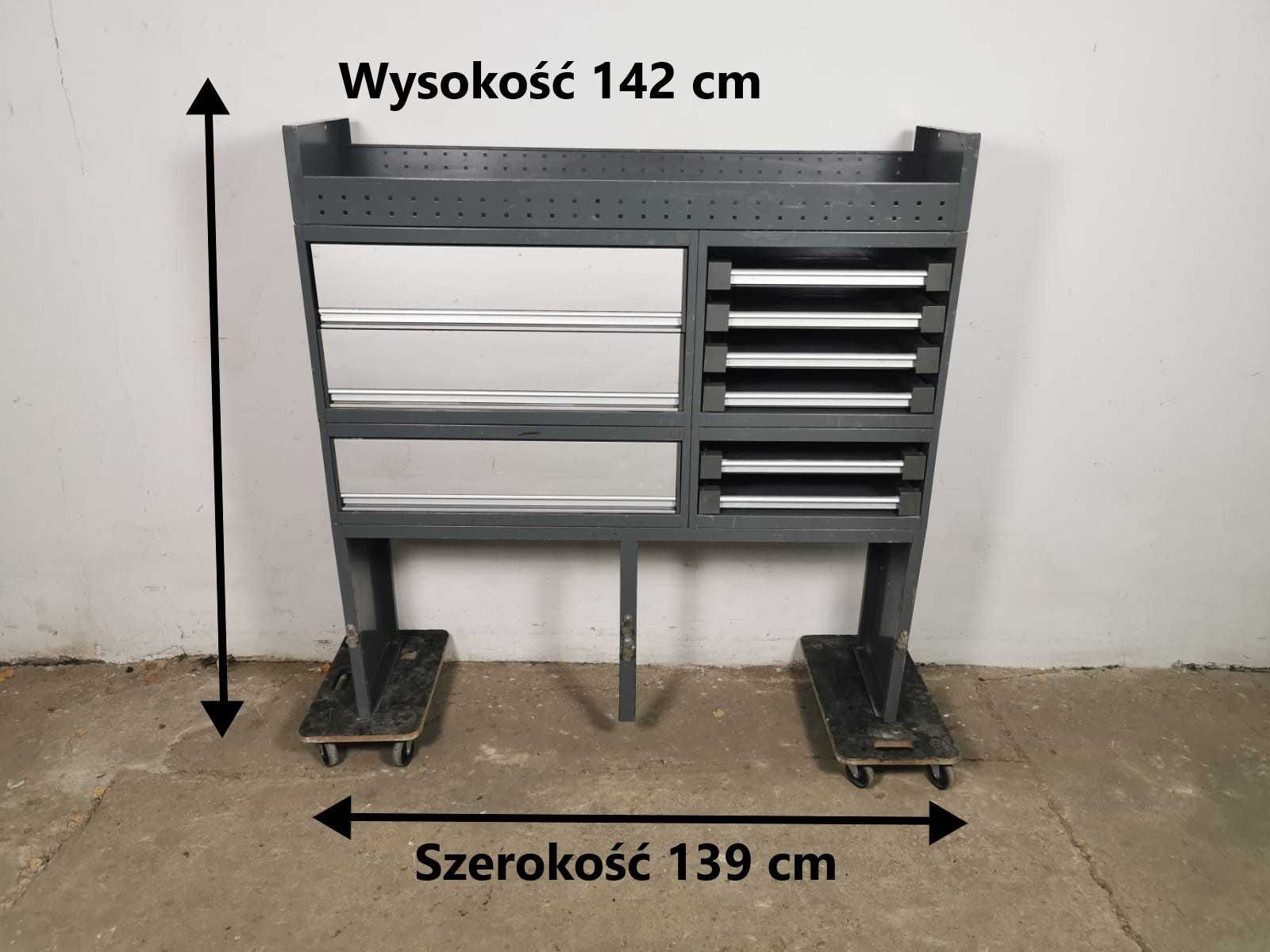 Zabudowa serwisowa warsztatowa regał samochodowy serwis ZESTAW WURTH