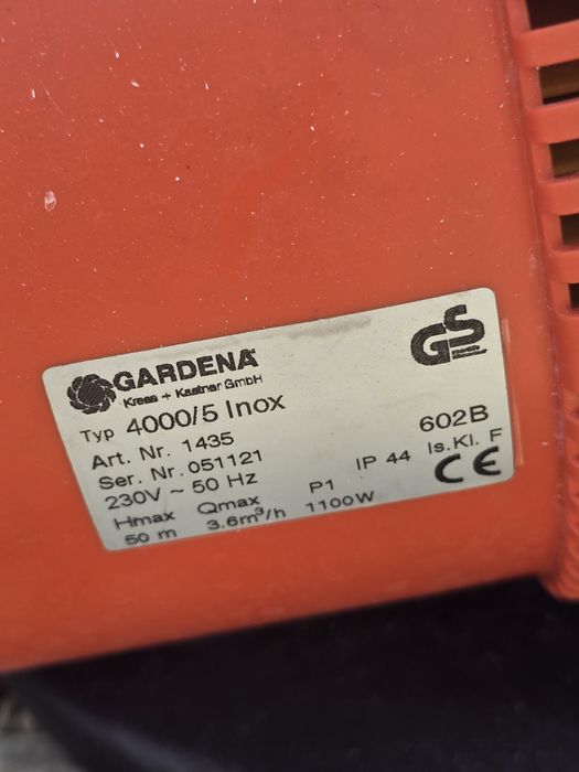 Pompa wodna,, Gardena,, 1100 W