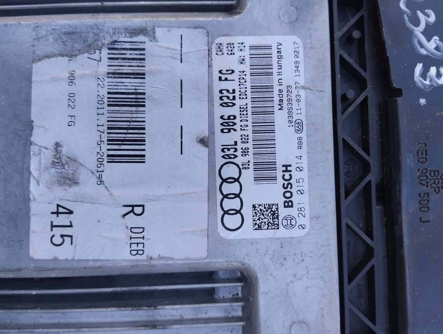 Sterownik Silnika Komputer Audi A6 C6 2.0 TDI 03L906022FG