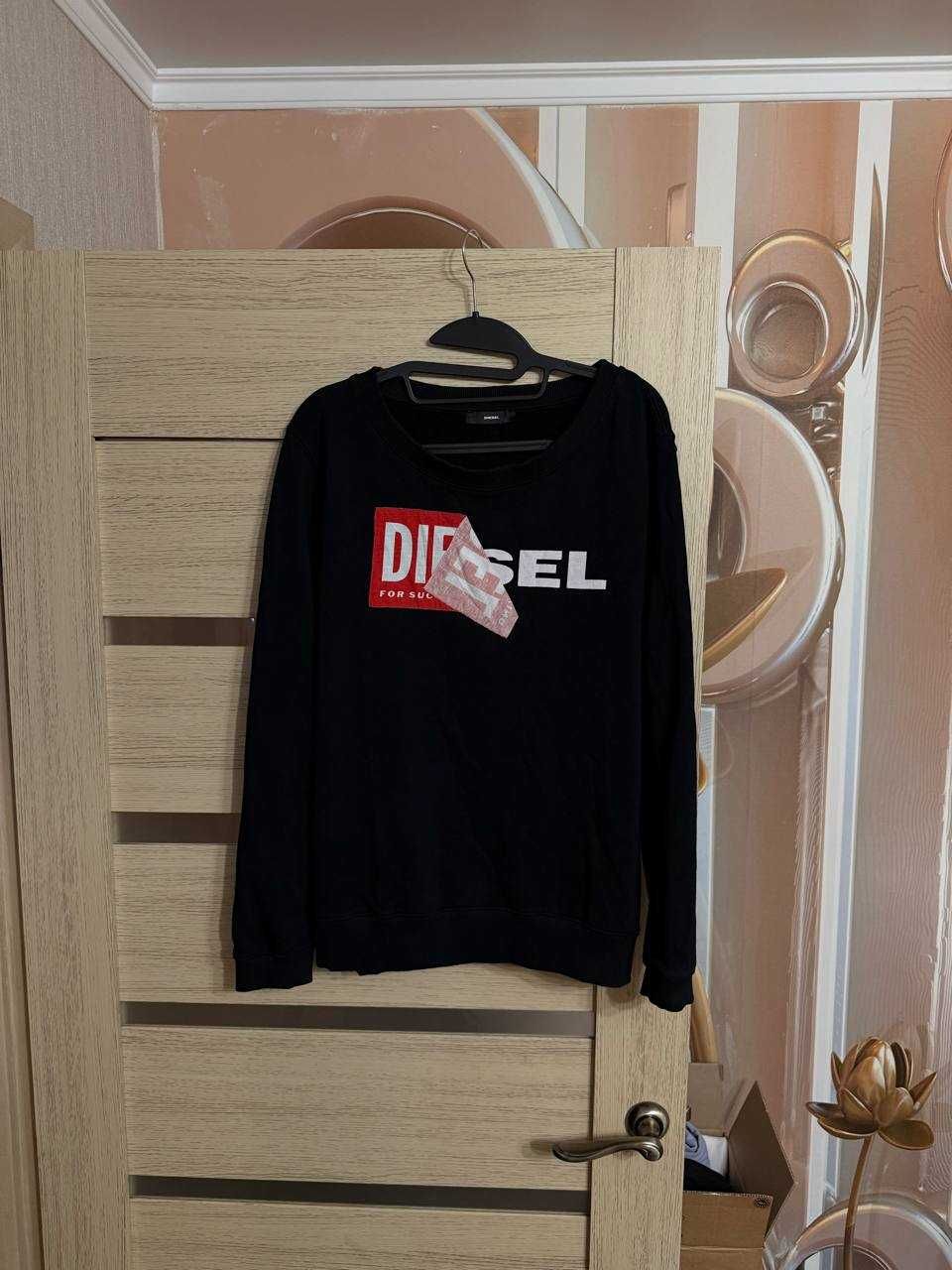 Жіночий світшот кофта diesel big logo sweatshirt L