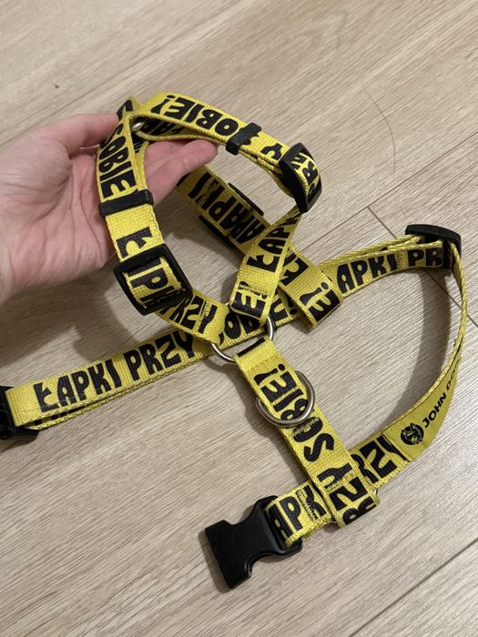 Szelki guard dla psa żółte JohnDog łapki przy sobie używane