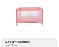 Cama de Viagem Happy Bear Rosa
