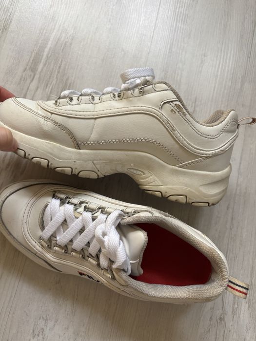 Używane znoszone buty białe adidasy 36 fila sportowe