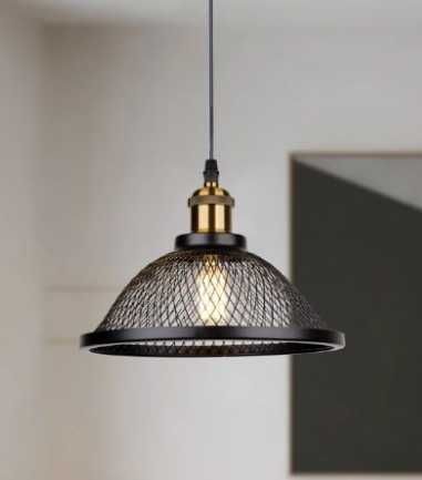 Lampa wisząca  w stylu Vintage Retro czarny