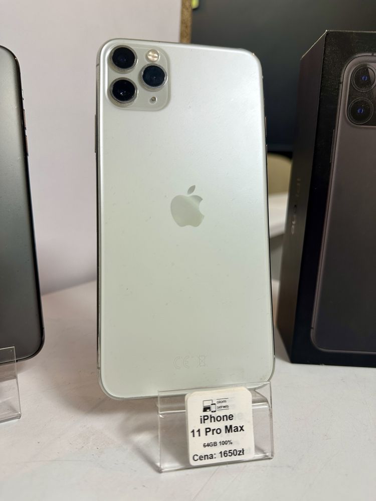iPhone 11 Pro Max 64GB NOWA BATERIA Czarny / Biały