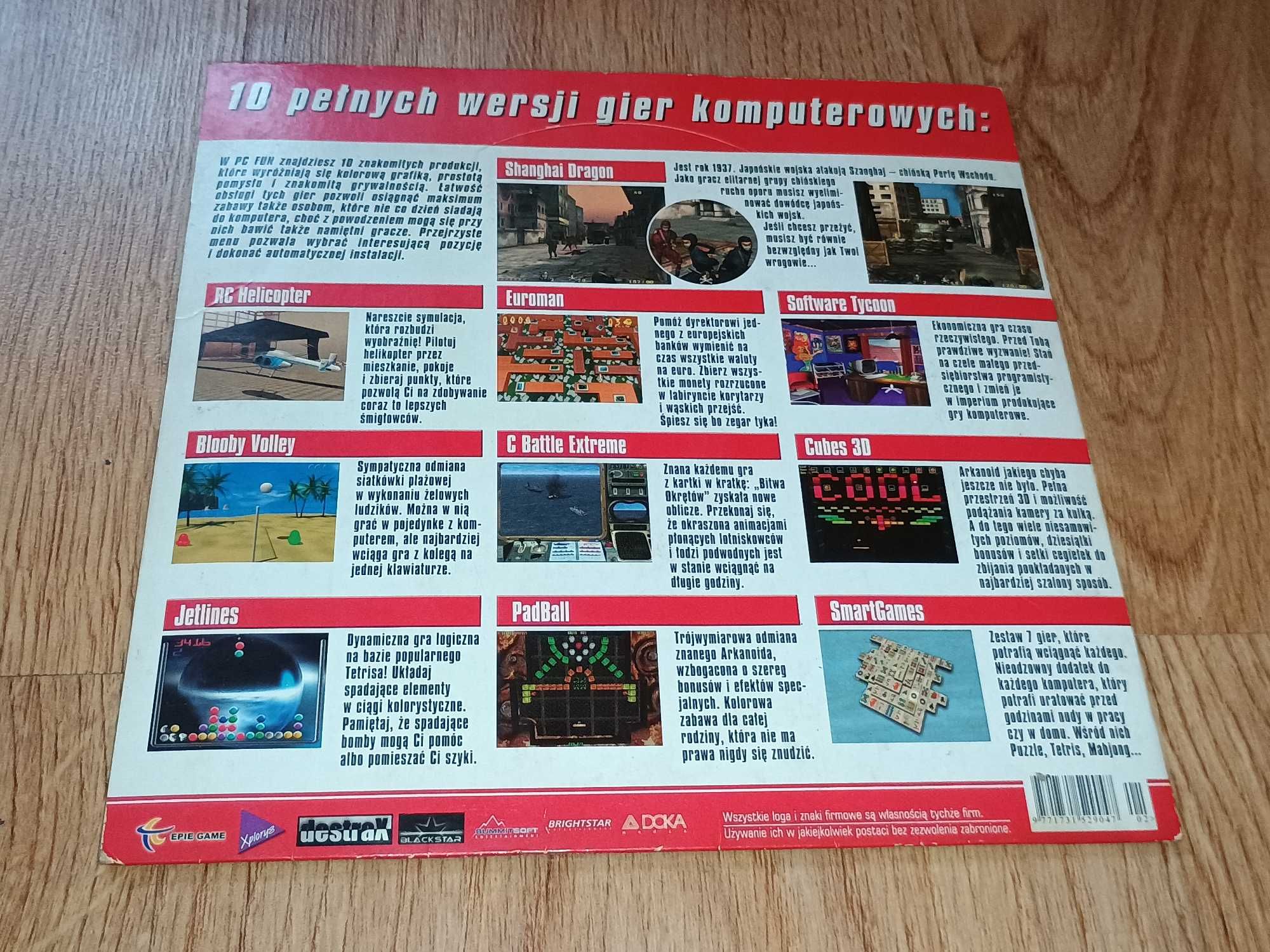 10 gier retro PC Fun 5 z 5/2004 Shanghai Dragon, Software Tycoon