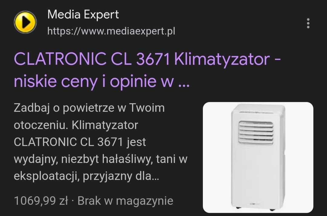 Klimatyzator jak nowy